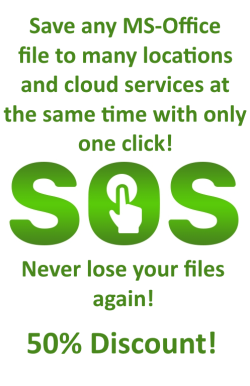 50% Discount on SoS click, save office documents in multiple locations, never lose a document again!